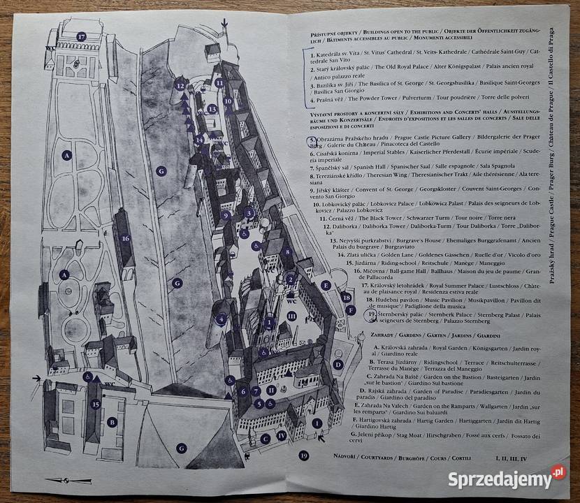 Plan miasta Praga Praha inf turystyczne 7 miękka Kraków