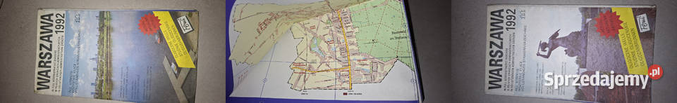 Warszawa 1992 plan miasta kolekcjonerskie Łęczyca