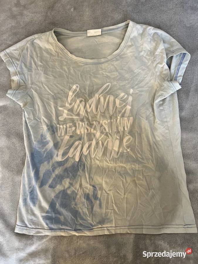 Bluzka koszulka tshirt z krótkim rękawem niebieski Jasło