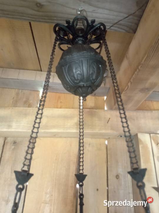 Stara lampa naftowa wiszaca Gdów
