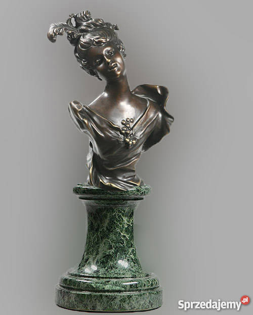 Rzeźba Popiersie Kobiety z Brązu Warszawa