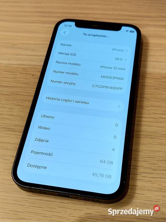 iPhone 12 mini 64GB 77 Czarny Idealny Stan mazowieckie Warszawa