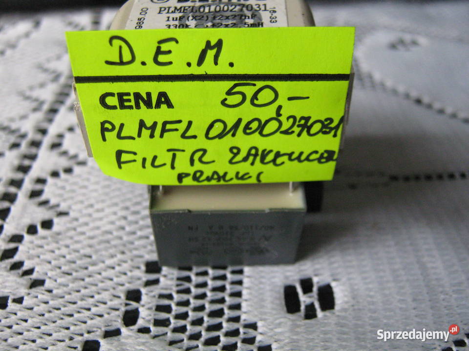 DEM PLMFL 010027031 FILTR PRZECIWZAKŁUCENIOWY małopolskie Nowy Sącz