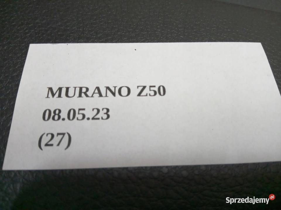 BOCZEK DRZWI LEWY PRAWY TYŁ NISSAN MURANO Z50 Nowy Tomyśl