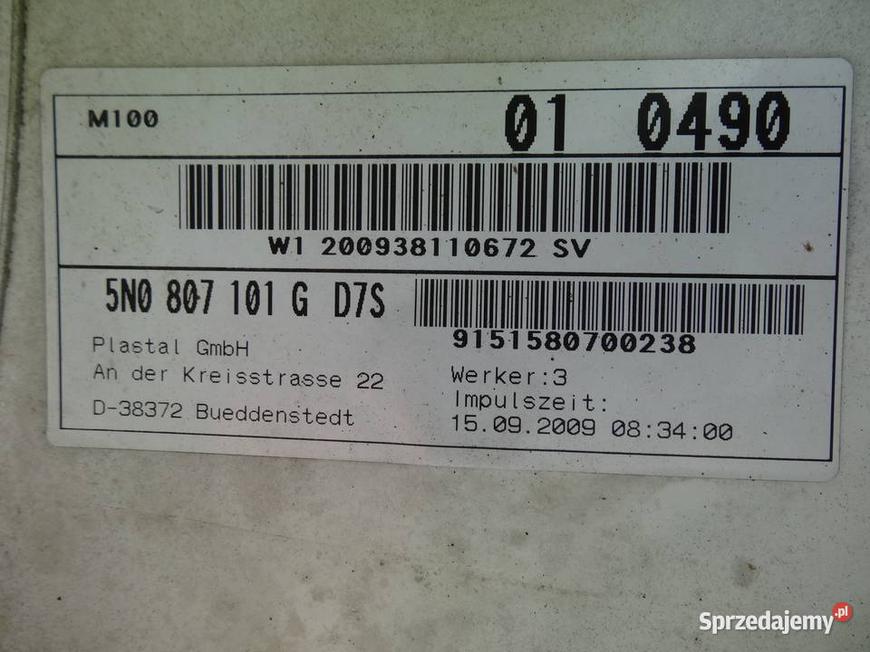 zderzak przód przedni vw tiguan 5n0 Niemodlin