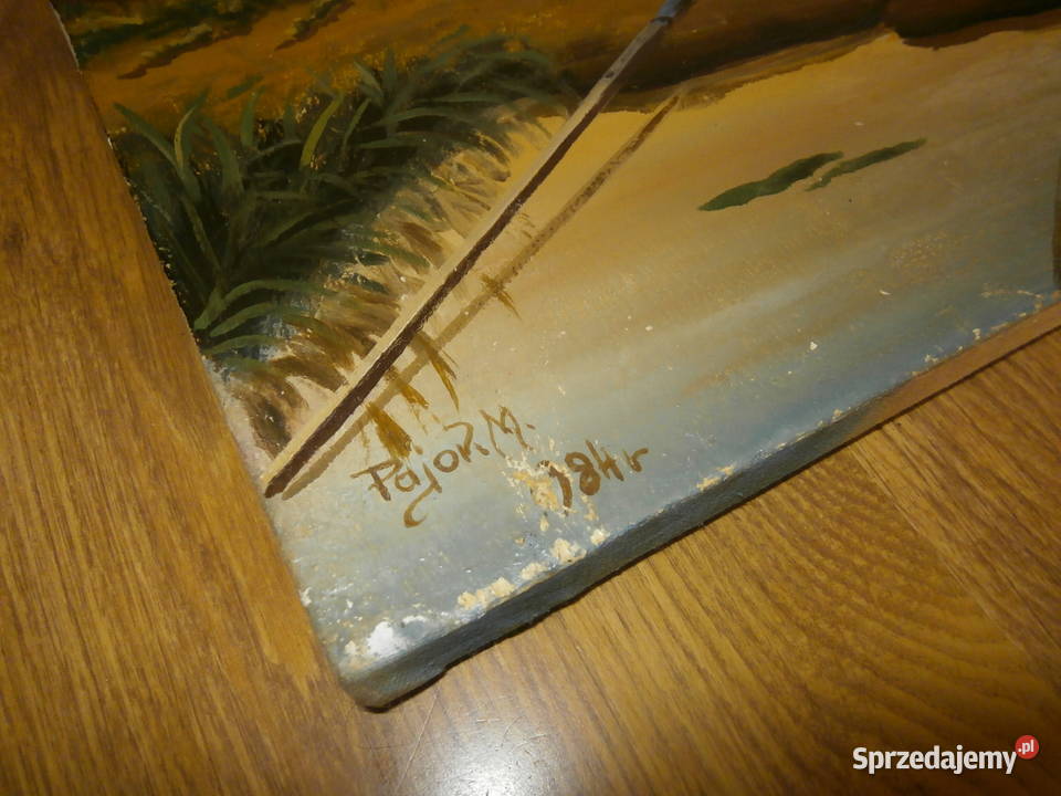 Obraz na płótnie PajorM 1984r ładny stan Łódź