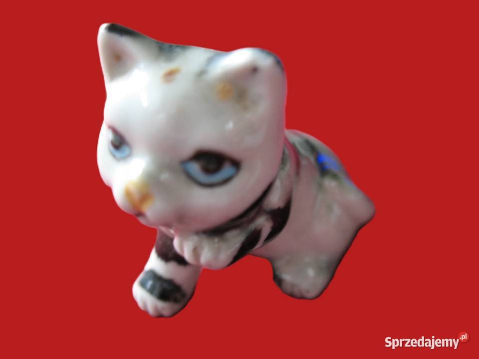 Kot miniatura figurka porcelana 35 x 4 x 2 Siedlce