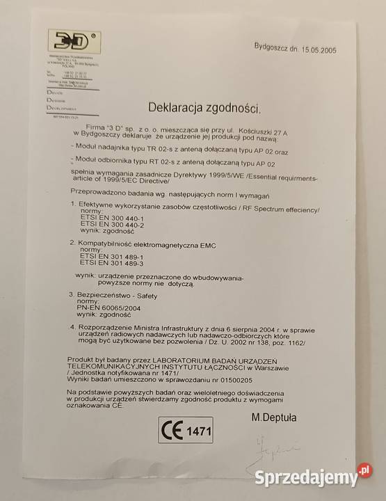 MODUŁ NADAJNIKA CAM SAT TR 02S ODBIORNIKA CAM