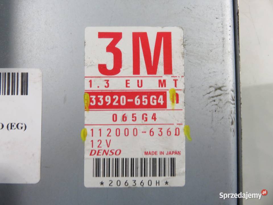 STEROWNIK SUZUKI BALENO 13 i 16V 3392065G4 Komputery