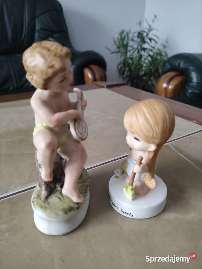 Figurki porcelanowe komplet 2 Janów Lubelski