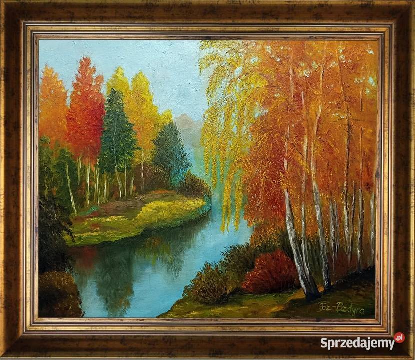 Obraz olejny Pejzaż jesienny Lublin