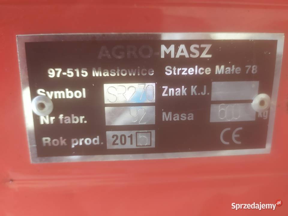 Sprzedam siewnik AgroMasz SR270 27m Igła Sadzenie/siewniki