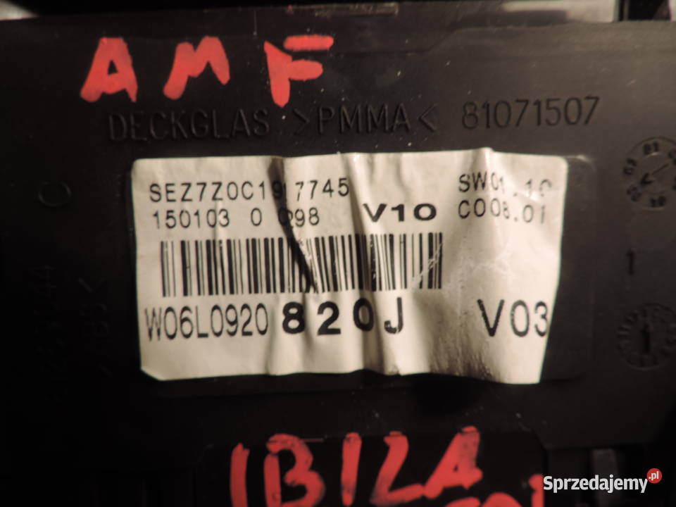 SEAT IBIZA 3 14 TDI LICZNIK W06L0920 Nowy Sącz