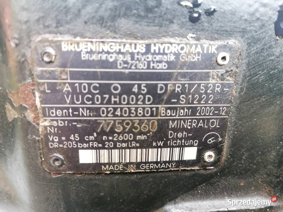 Pompa hydrauliczna Case CVX 120 130 140 150 160