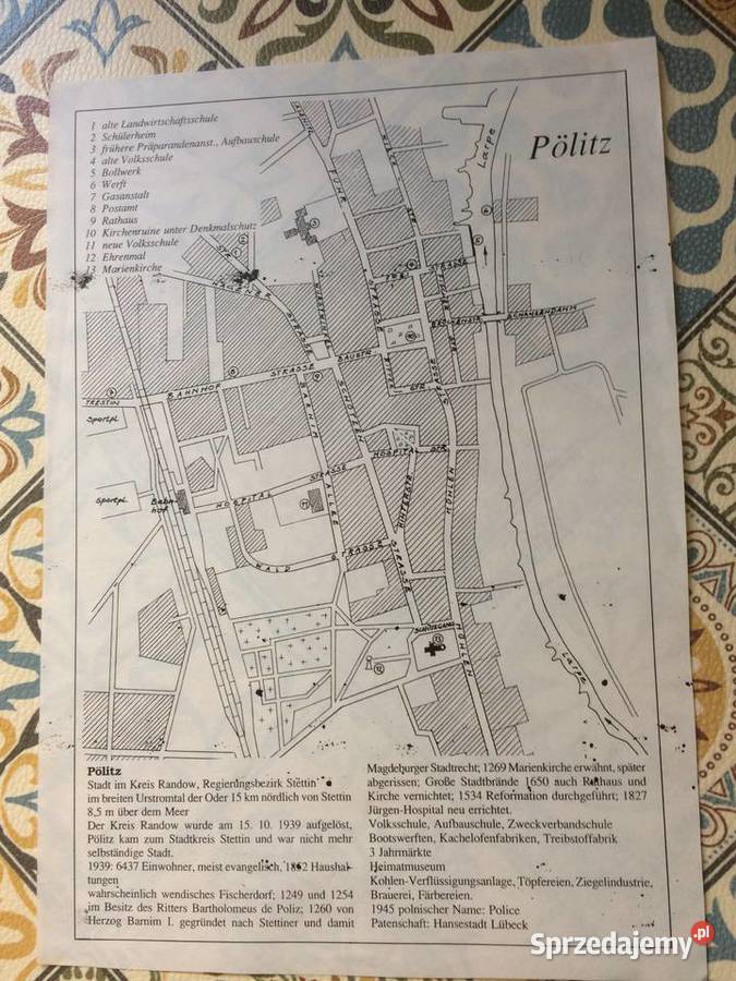 3830 Ksero Niemieckich Planów Polic