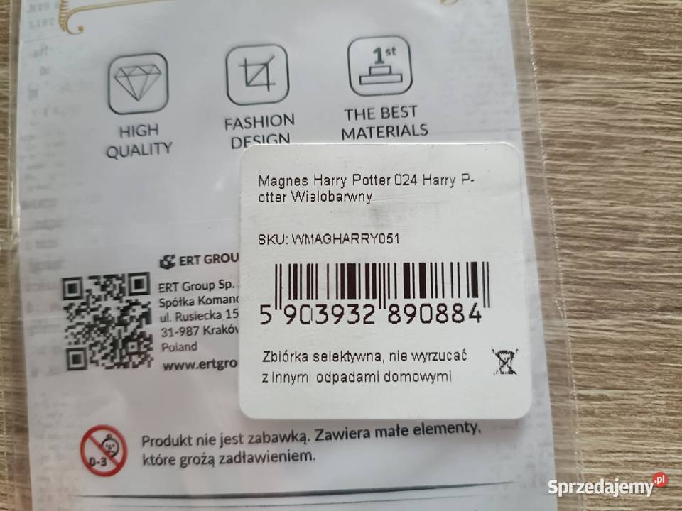Magnes Harry Potter pomorskie Kwidzyn