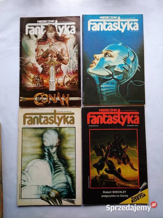 Fantastyka rocznik 1985r z plakatamiokładkami do miękka