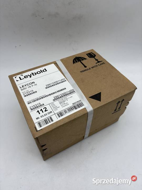 Leybold Leycon BAV 16 P AI Angle Valve Warszawa sprzedam