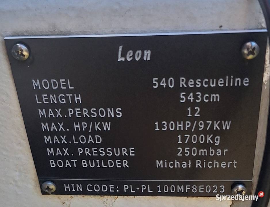 RIB Leon 540 Hypalon 2023 łódź motorówka Mercury