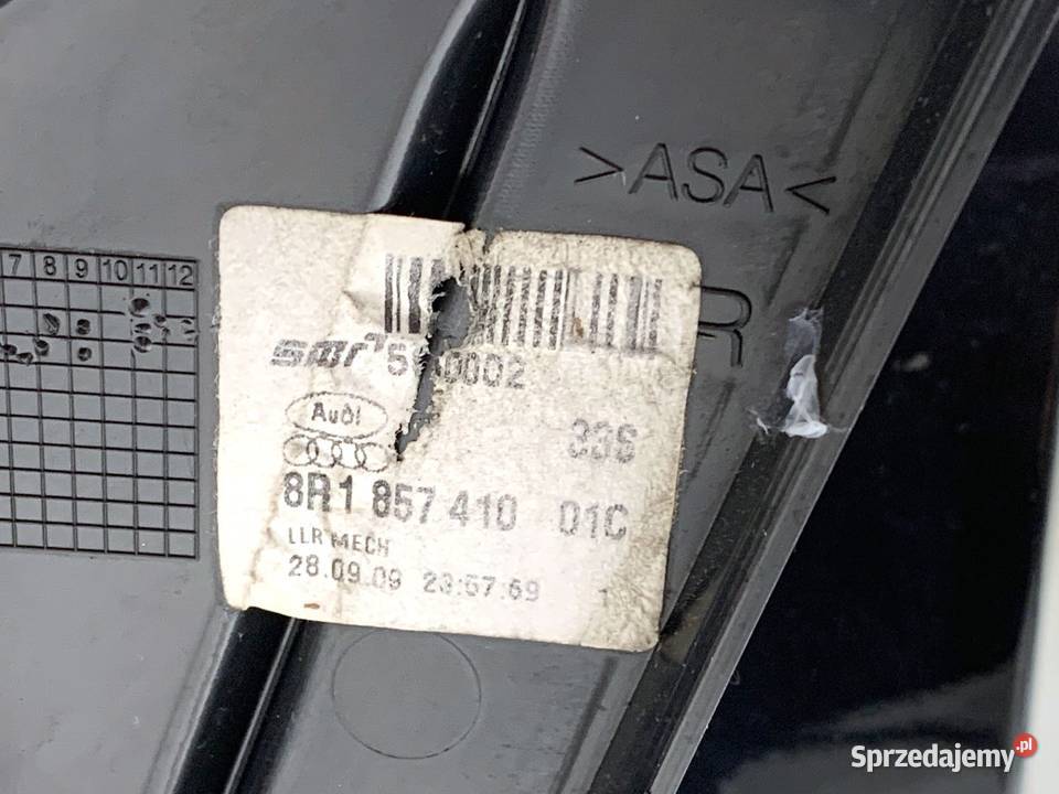 LUSTERKO PRAWY AUDI Q5 8R SUV 0817 ZEWNĘTRZNE