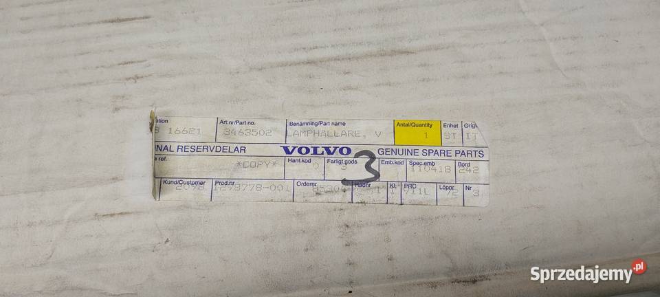 WKŁAD LAMPY LEWY TYŁ VOLVO 440 460 19881993 Lampy tylne dolnośląskie