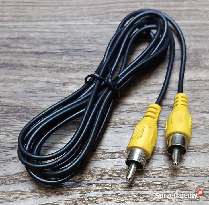 Kabel wtyk RCA Cinch Wtyk RCA 18m Żółty Kable i przewody Zbylitowska Góra