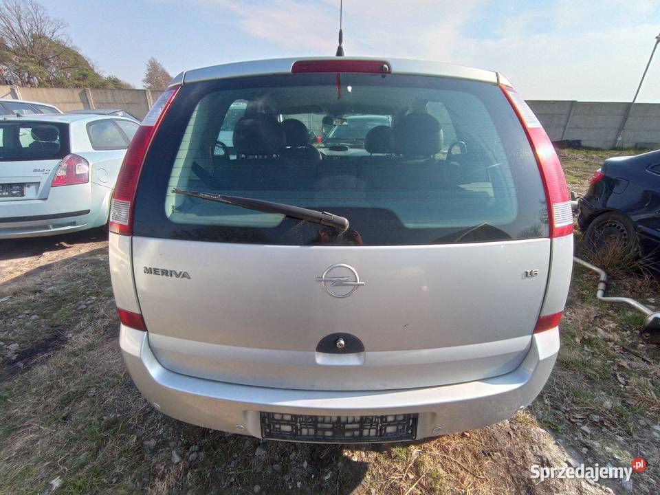 Opel Meriva A 16 74 kW 2003 r dawca części wielkopolskie Szklarka Myślniewska