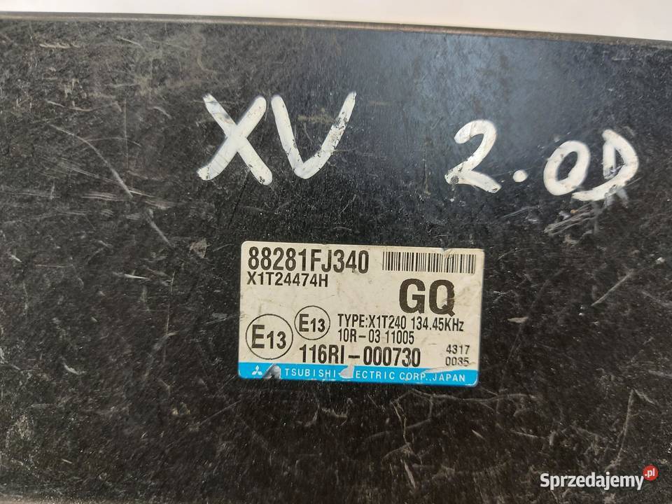 SUBARU XV Moduł sterownik komfortu 88281FJ340