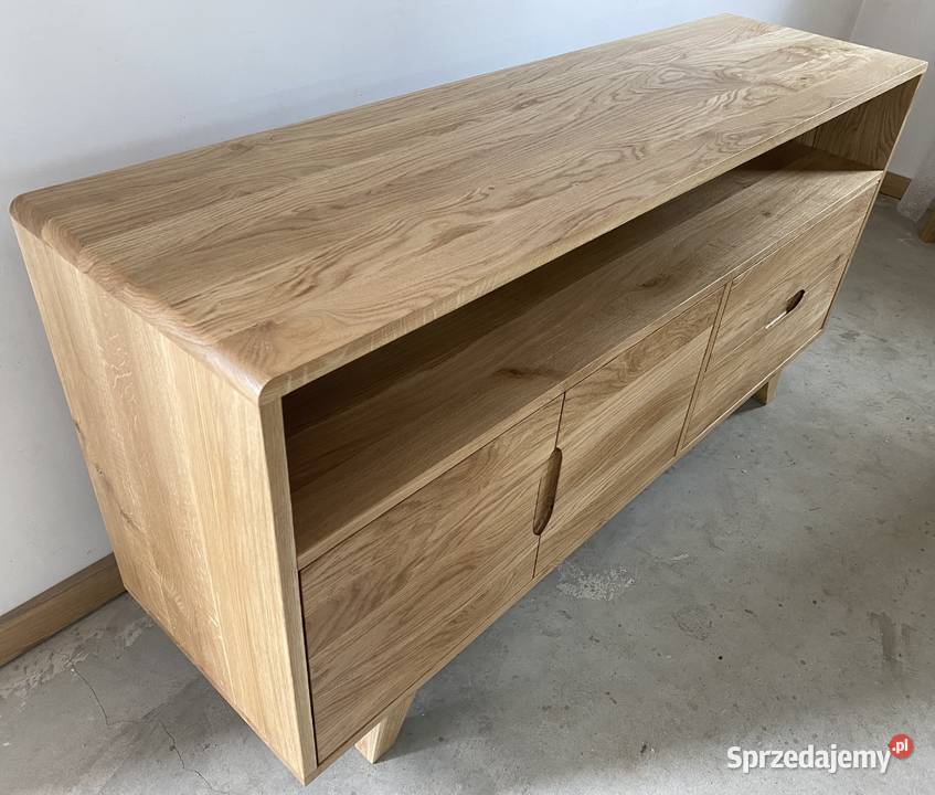 Szafka dębowa RTV 80cm Złochowice