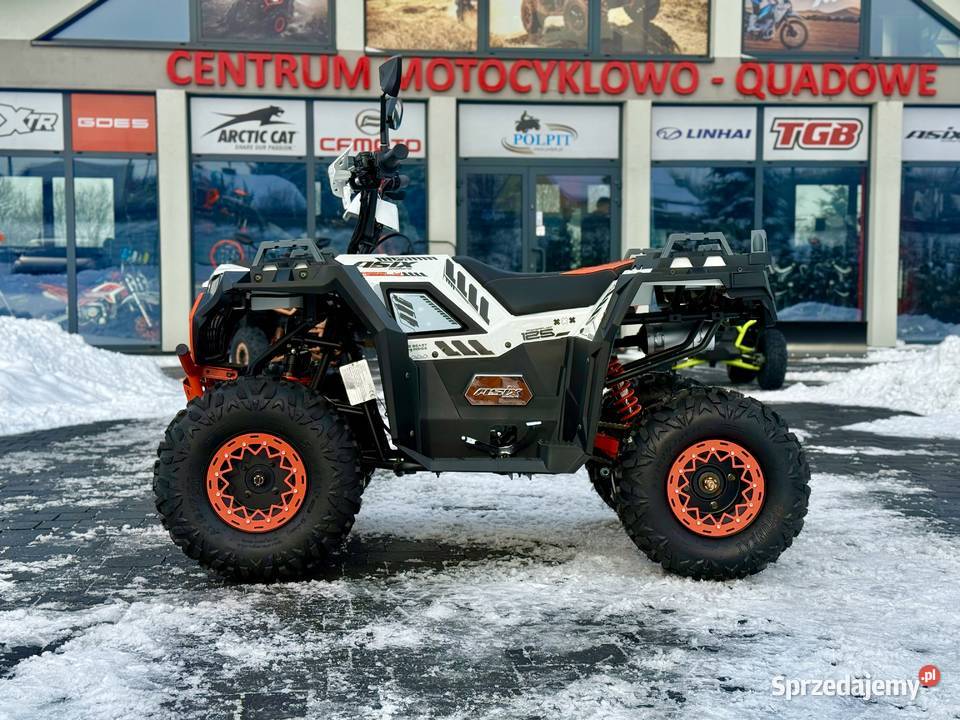 QUAD ASIX GRIZZLY 125CC 8 11 BIAŁOPOMARAŃCZOWY automatyczna Pozostałe sprzedam