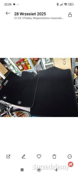 Dywaniki welurowe Yaris Hybrid mazowieckie Płock