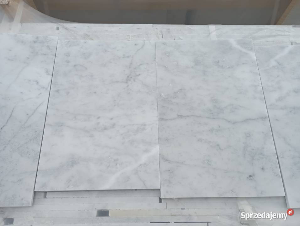 Płytki marmurowe CARRARA BIANCO pasy 2 poler Przemyśl