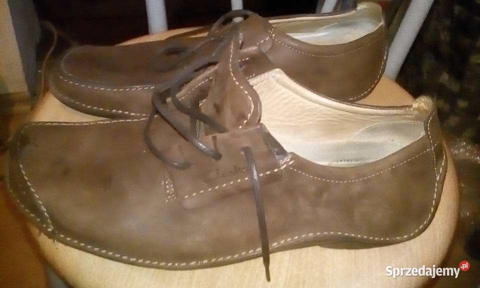 Buty męskie skórzane Clarks 445 45 G Półbuty