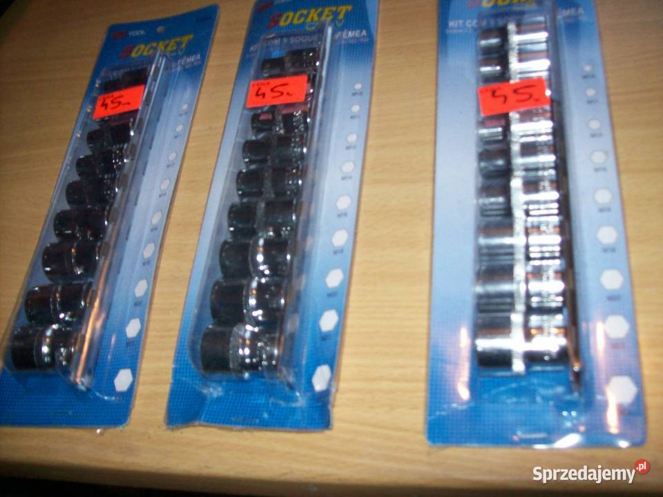 KLUCZE NASADOWE TORX 9el E10E24 NASADKI 12 TORKS Głogowa sprzedam