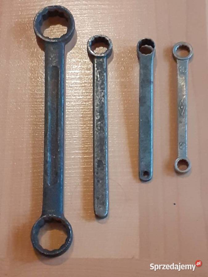 Stare klucze płaskie oczkowe różne PRL Chorzów