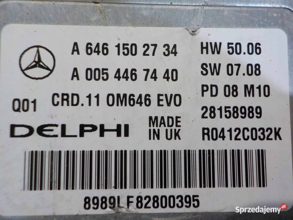 MERCEDES C W204 22 CDI 08r sterownik komputer Suków