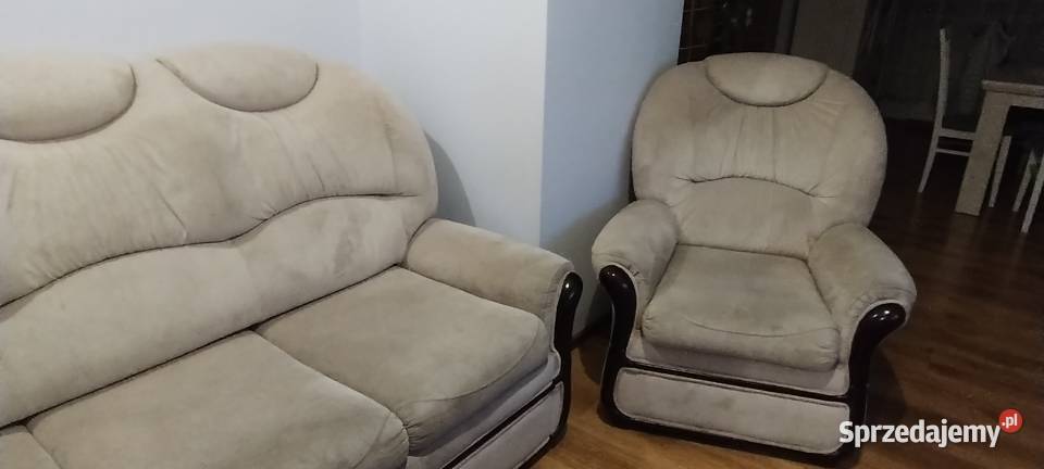 Kanapa rozkładana i fotel 190cm Lwówek