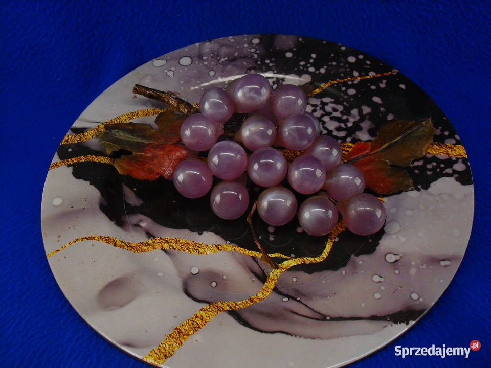 WINOGRONA DO DEKORACJI KOMPLET NA PLATERZE Bielawa