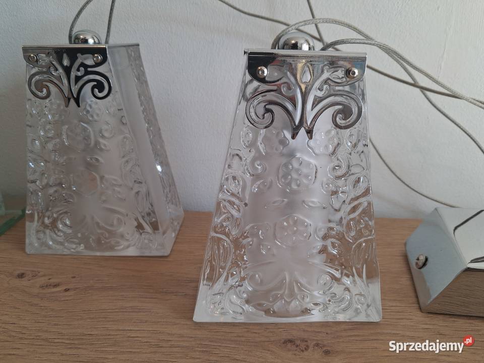 2 kryształowe lampki wiszące Warszawa sprzedam