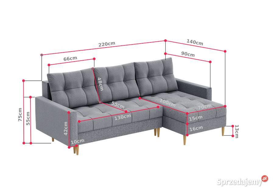 Narożnik skandynawski rozkładany z funkcją sprzedam