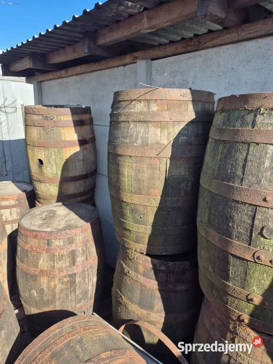 Dębowe beczki whisky mokre Pozostałe wielkopolskie Ołobok