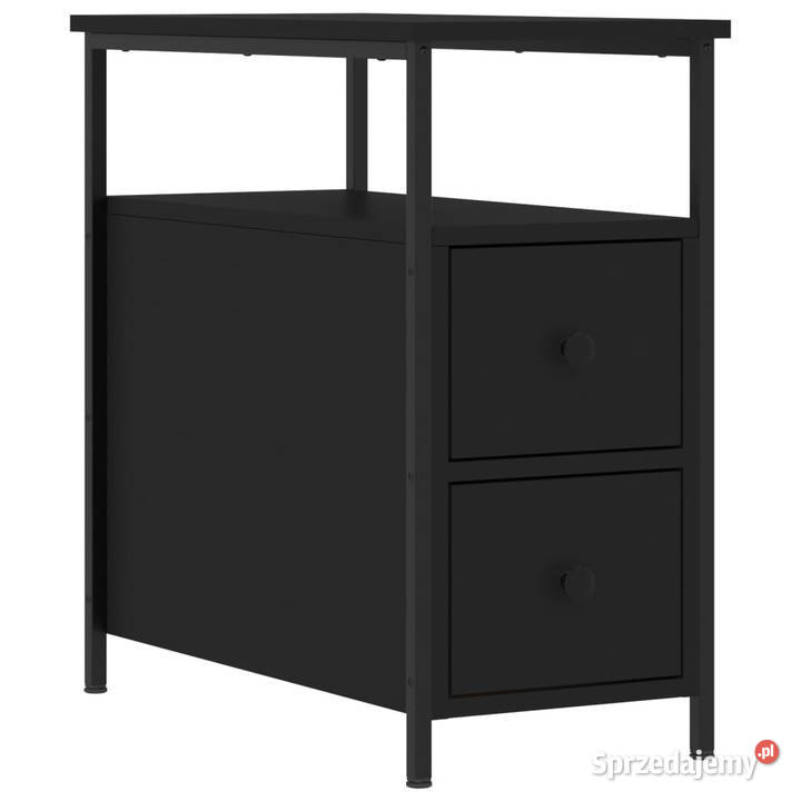 Szafka nocna czarna 30x60x60 materiał Nocne Warszawa