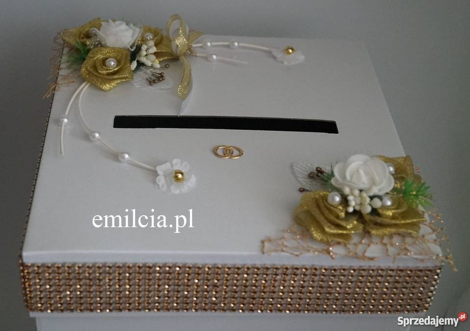 Duże Pudełko na koperty Skarbonka kolor Biel lubuskie Zielona Góra sprzedam