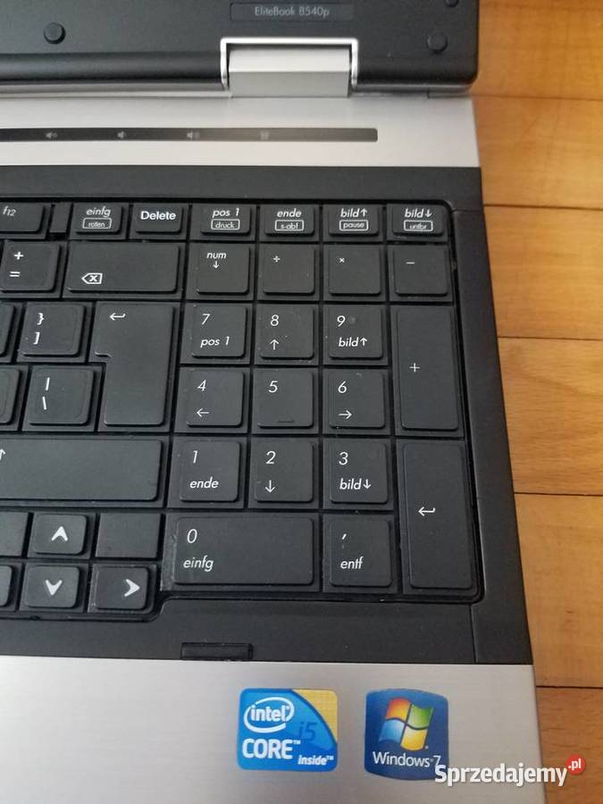 Laptop HP Elitebook 8540p 4gb rami5540m250gb podkarpackie Rymanów