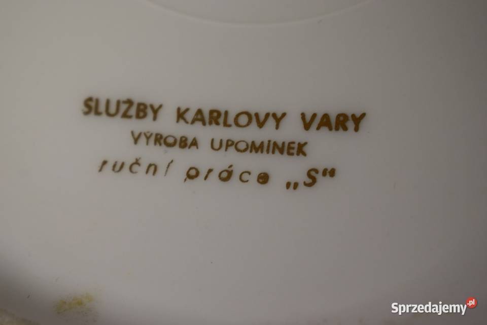 Talerz ozdobny z widokiem na Karlowe Wary sprzedam