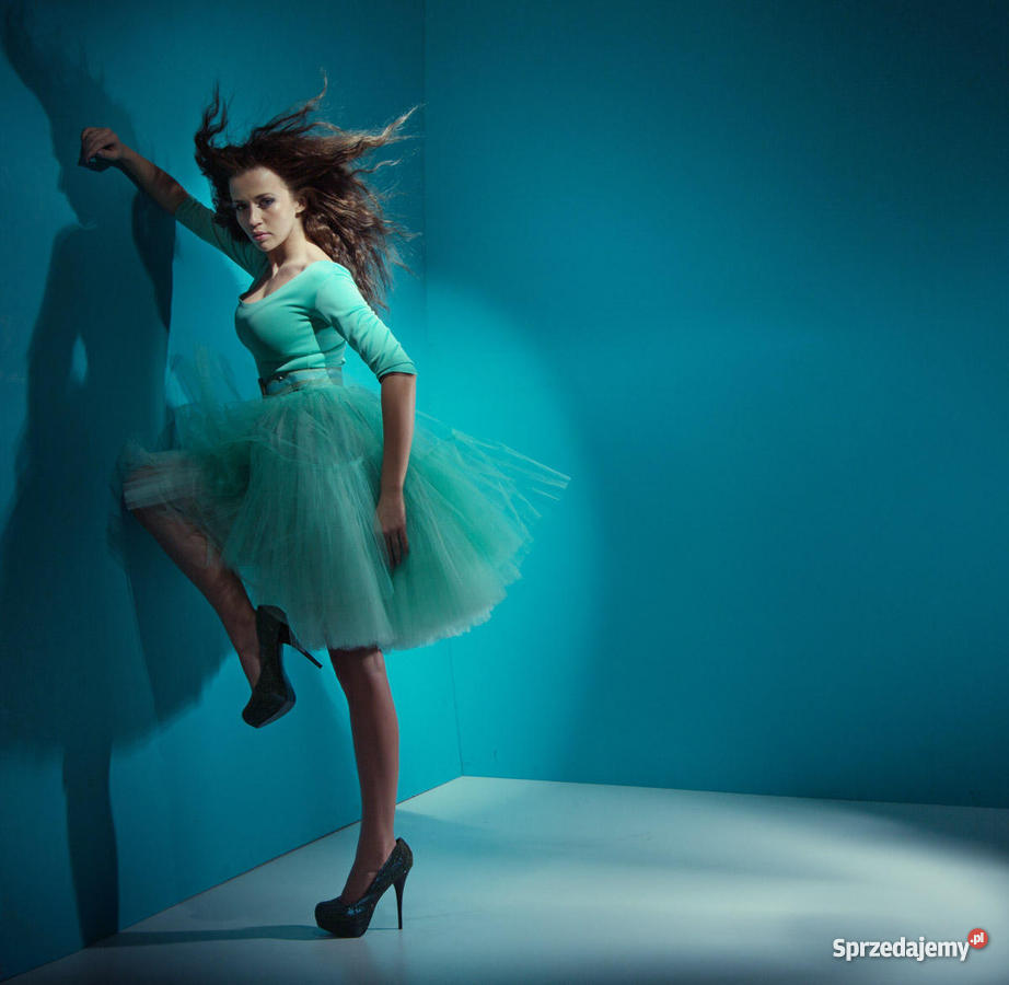 Spódnica tiulowa miętowa Wrocław