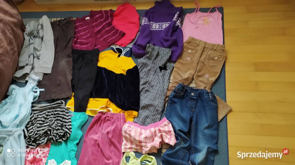 ubrania dziewczęce rozmiar 110 116 paka ubrań 42 wielkopolskie Poznań sprzedam