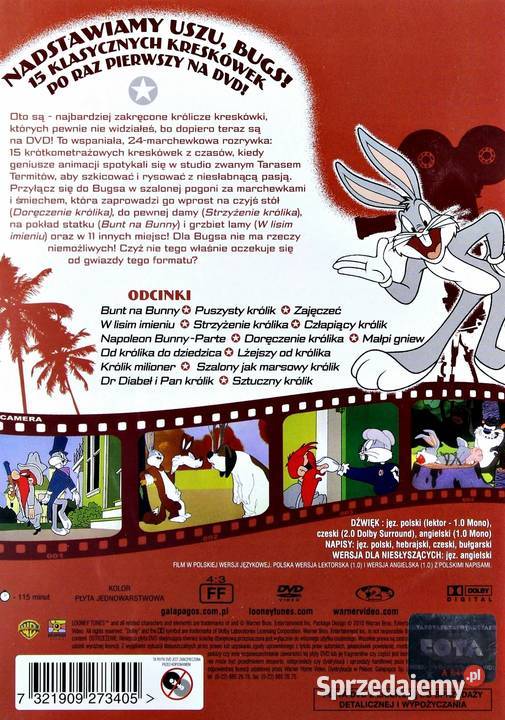 LOONEY TUNES KRÓLIKA BUGSA PRZYGODY NA MAKSA Kalisz