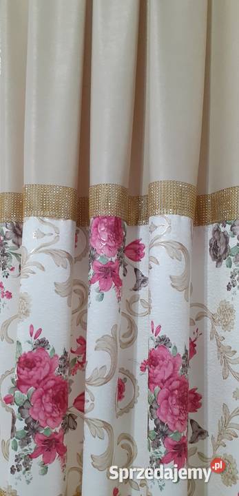 Zasłony bukiet róż Mława