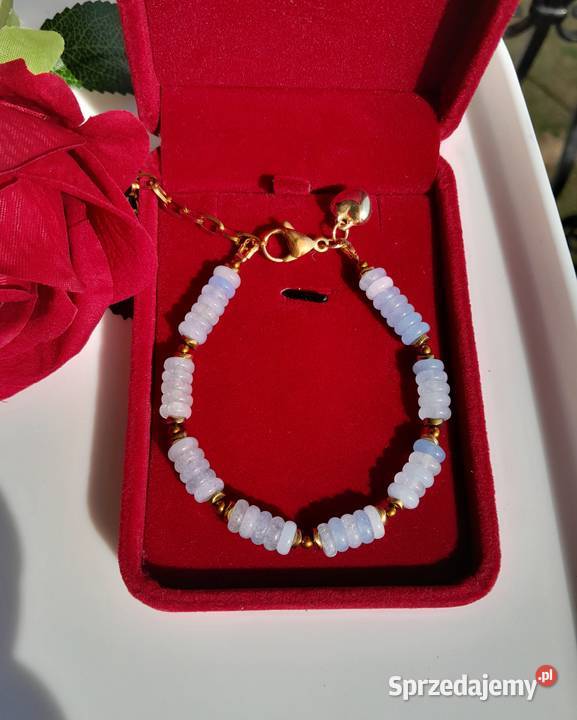 Bransoletka z kamienia naturalnego akwamaryn